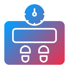 Fototapeta premium Weight Check Icon Style
