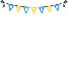 New Year Bunting Flag