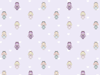 4:3 リボンスタイルガールズパターン⭐︎