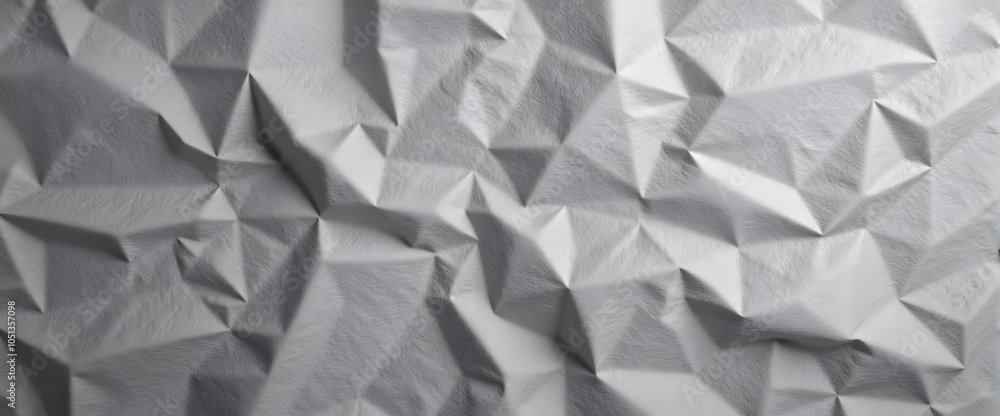 Aufkleber abstract geometric origami style texture with triangular shapes in gray tones