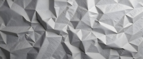 Obraz premium Abstract geometric origami style texture with triangular shapes in gray tones