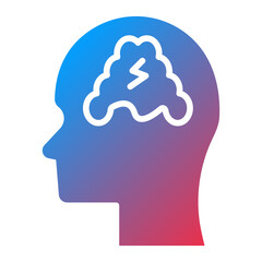 Obraz premium Schizophrenia Icon Style