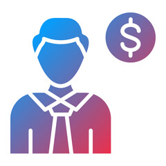 Obraz premium Employee Costs Icon Style