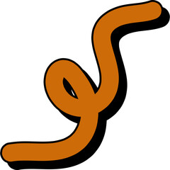 Fototapeta premium Abstract Retro Squiggly