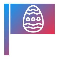 Easter Flag Icon Style
