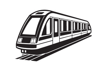  Metro Rail Silhouette bundle,  High-Quality Metro Rail silhouette vector 