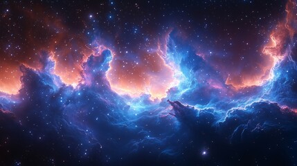 Fototapeta premium Abstract Colorful Nebula Beautiful 