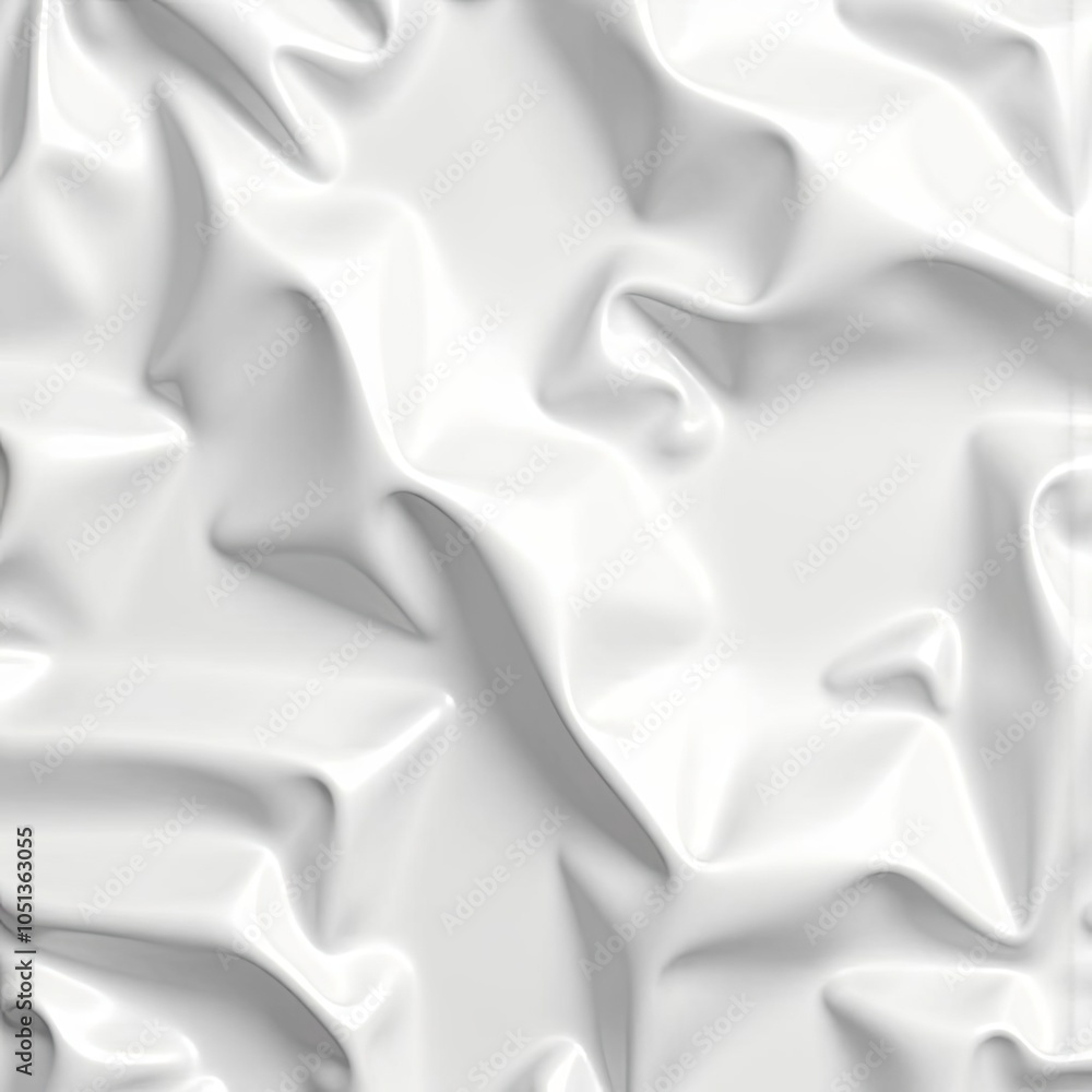 Poster the image is a close up of a white fabric with a lot of folds and wrinkles. the texture of the fabri