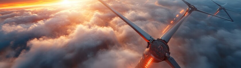 Obraz premium Wind energy horizon