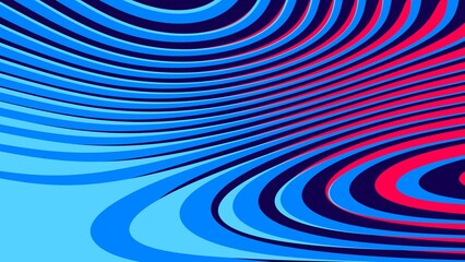 Abstract background with smooth, curved lines in blue and red, creating a dynamic, flowing visual effect and unique visual composition.