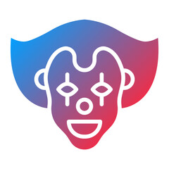 Scary Clown Icon Style