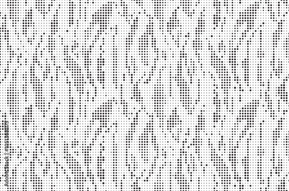 Aufkleber Halftone trendy zebra skin pattern background vector. Animal fur dotted vector background. Abstract seamless zebra stripe pattern.