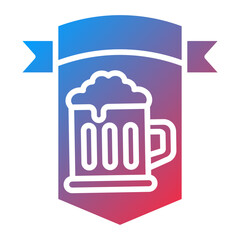 Oktoberfest Banner Icon Style