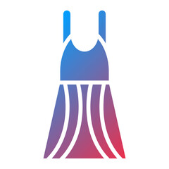 Woman Dress Icon Style