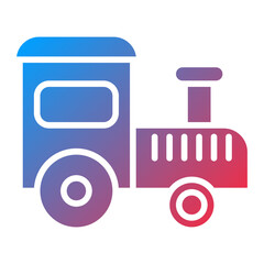 Toy Train Icon Style