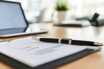 Business Report on Desk.