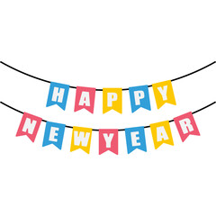 Fototapeta premium New Year Flag