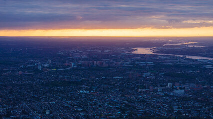 Bustling cityscape of London, UK