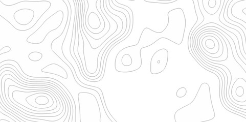 Topographic map background geographic line map with seamless ornament design. The black on white contours vector topography stylized height of the lines map.	