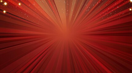 Red and black Christmas starburst background with bright golden highlights, dynamic festive energy