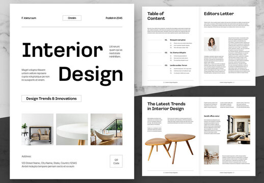 Black And White Interior Design Magazine