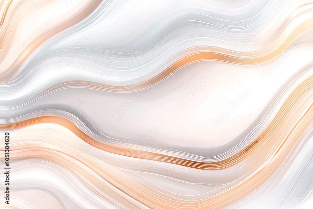 Poster elegant abstract wavy background with soft pastel hues and smooth flowing lines, perfect for modern 
