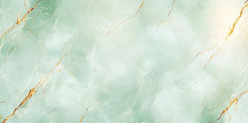 Fototapeta premium Elegant green marble texture with subtle gold veining, perfect for backgrounds, design projects, and adding a touch of luxury.
