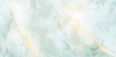 Fototapeta premium Elegant light teal marble texture with subtle golden veins, perfect for backgrounds, designs, and modern decor projects.