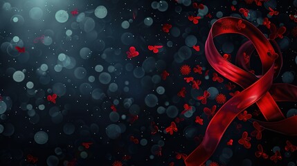 World AIDS Day Background Concept - a meaningful and important visual. The World AIDS Day background concept presents a poignant and significant awareness-raising scene.