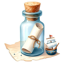 Cute Pirate Clipart, Pirate Ship Clipart, Treasure Island, pirate graphics, Treasure Clipart, Watercolor Clipart, Card Making, Scrapbooking