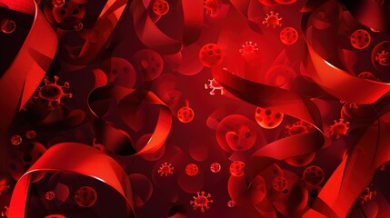 World AIDS Day Background Concept - a meaningful and important visual. The World AIDS Day background concept presents a poignant and significant awareness-raising scene.