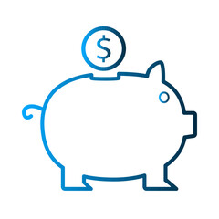 Piggy Bank icon template