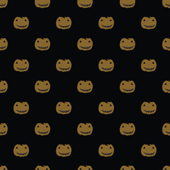 Seamless pattern with Halloween elements. Vector texture. 