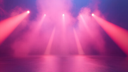 Pink and Blue Stage Lights Abstract Background