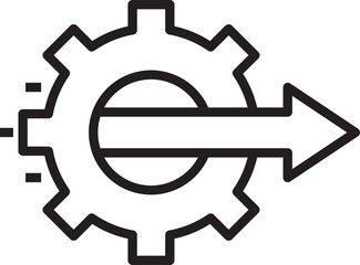 Gear and Arrow Icon
