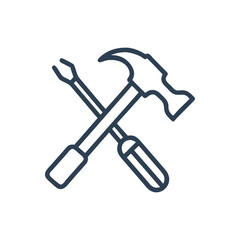 Tool icon on white background