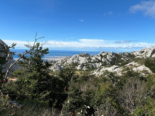 Velebit mountain in Croatia landscape