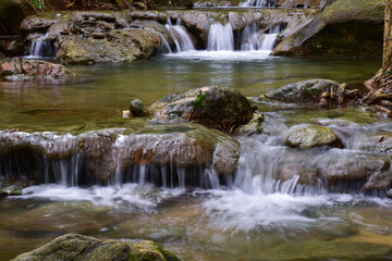 Fototapeta premium Visit the waterfall for additional refreshment
