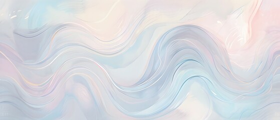 Fototapeta premium abstract illustration embodies mindfulness meditation with gentle swirling patterns in pastel soothing hues