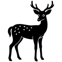 deer on white