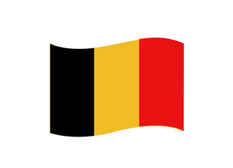 Fototapeta premium belgian flag vector illustration design