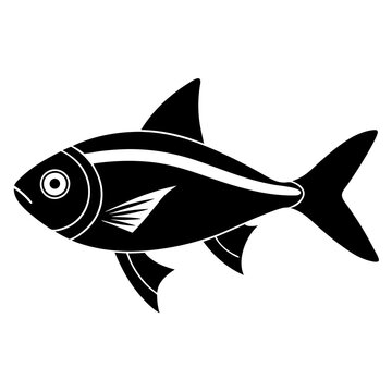 recommend clip art: bloodfin  tetra fish on white 