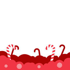 Pile Christmas Candy Footer