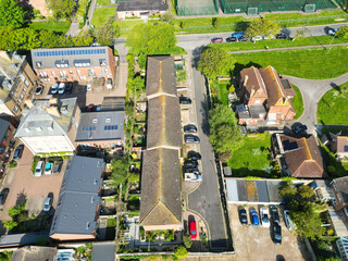 High Angle View of Most Beautiful and Attractive British Tourist Attraction of Brighton seaside...