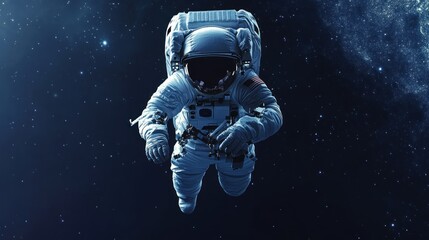 Astronaut Floating in Space