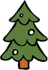 Christmas tree illustration