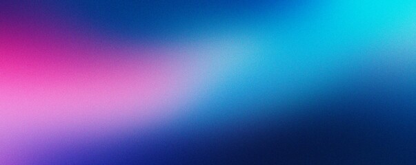Abstract noise texture background, grainy blue pink gradient banner