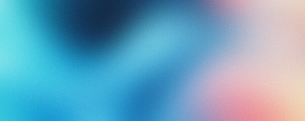 Abstract noise texture background, grainy blue pink gradient banner