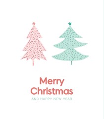 christmas tree with snowflakes