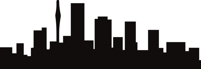 Obraz premium City Silhouette Element